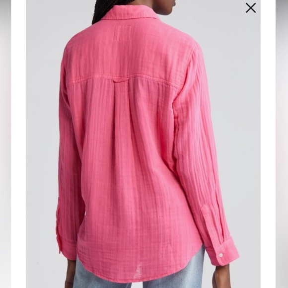 Rails Ellis Shirt in Malibu Pink - Picture 2 of 6